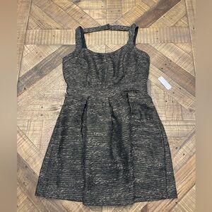 Charming Charlie Metallic Black Mini Dress